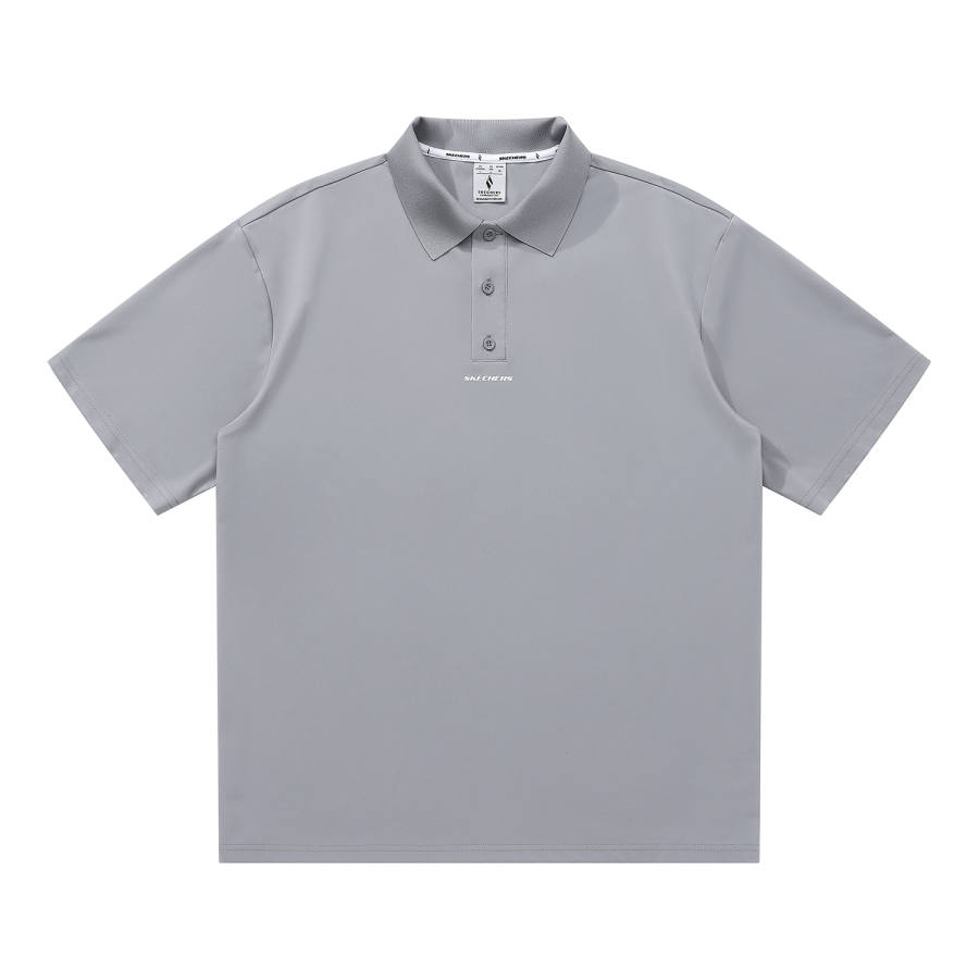 Skechers Elegant Diamond Collection Polo Shirt Unisex Gray