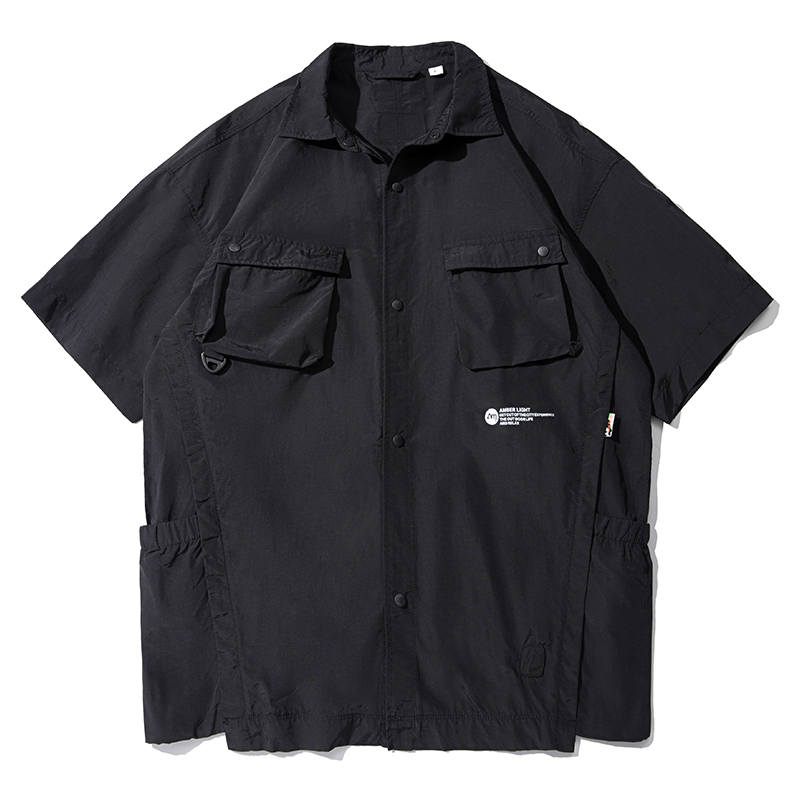 AMBER LIGHT Mountain Outdoor Shirts Unisex Lapel Thin Workwear