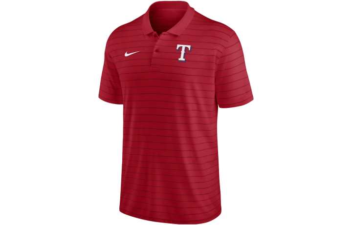 Nike Nike Texas Rangers Authentic Collection Striped Victory Men's Nike Dri-FIT Mlb Polo