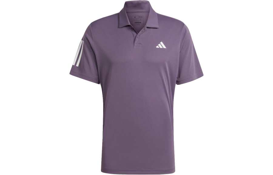 Adidas Adidas Polo Shirts Men's Purple Polo Collar Moderate Straight Fit