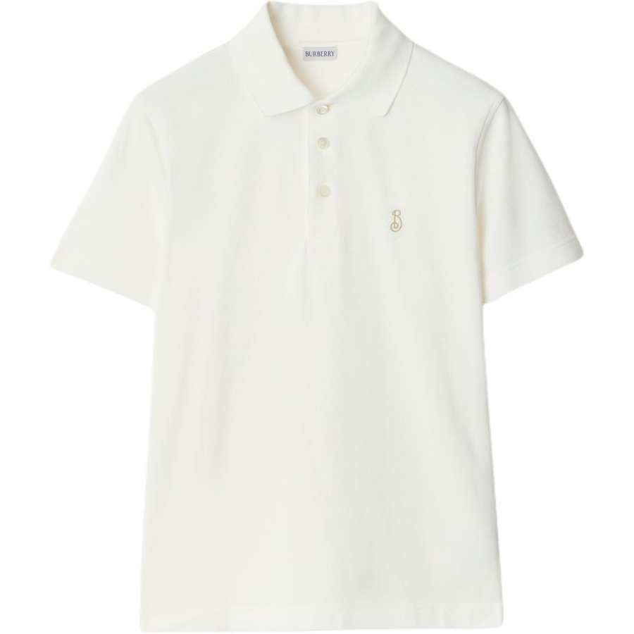 Burberry embroidered-logo polo shirt