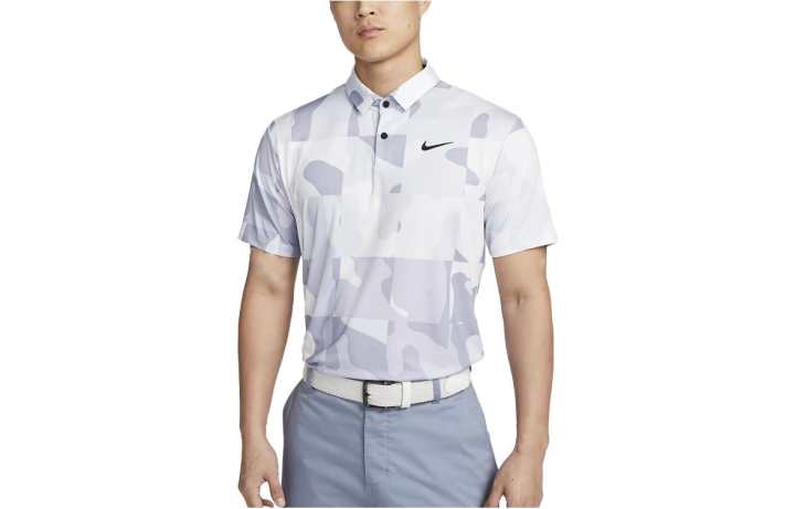 Nike Nike Polo Shirts Men's White Polo Collar Moderate Straight Fit