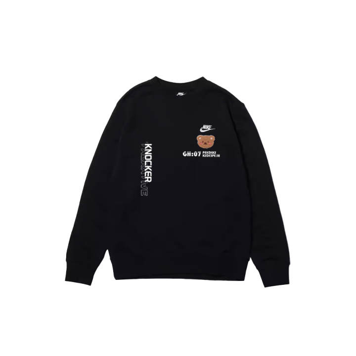 Nike Nike Sweatshirts Unisex Black Crew Neck Moderate Regular