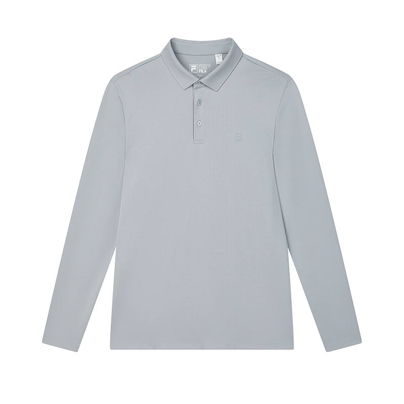 FILA Polo Shirts Men's Gel Gray Moderate Straight Fit