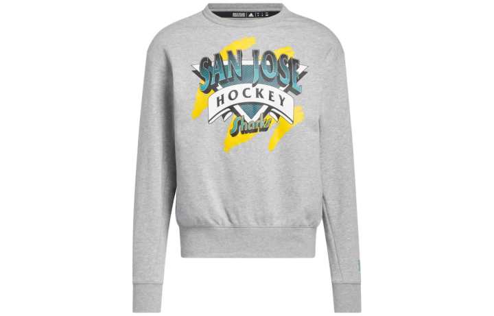 Adidas Adidas Sweatshirts Men's Gray Crew Neck Moderate Regular
