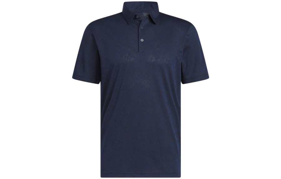 Adidas Adidas Polo Shirts Men's University Marine Blue Polo Collar Moderate Straight Fit