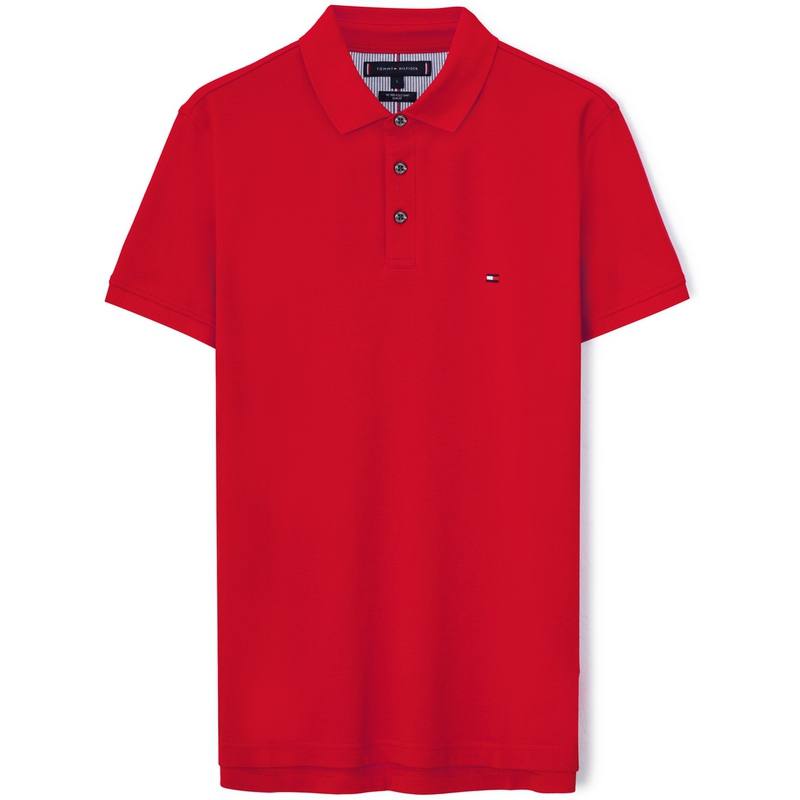 Tommy Hilfiger Polo Shirt Men's Dark Red