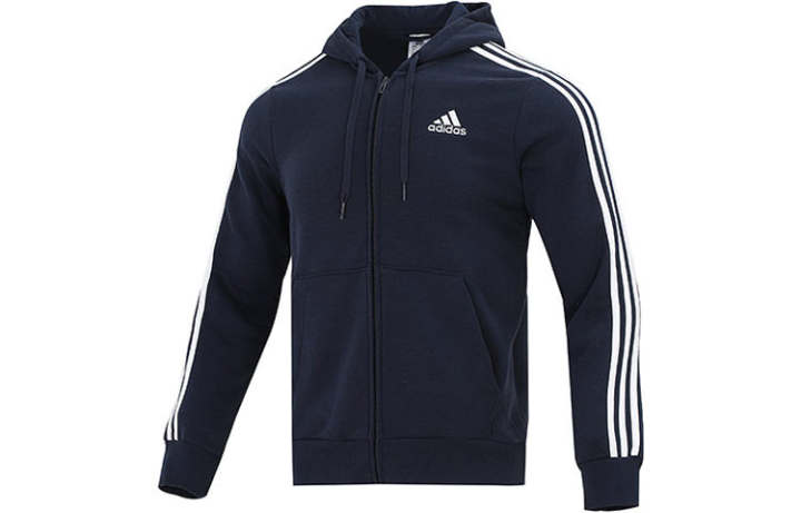 Adidas Adidas M 3S Fl Fz Hd Sweatshirt Japan Version Men's Navy Blue