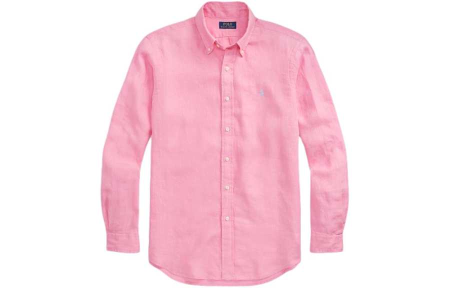 Polo Ralph Lauren SS24 Shirt Classic Version Men's Bright Pink