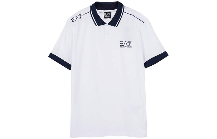 EMPORIO ARMANI EA7 SS23 Polo Shirt Men's White