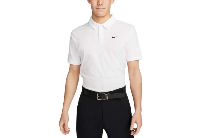 Nike Nike Polo Shirts Men's White Polo Collar Moderate Straight Fit