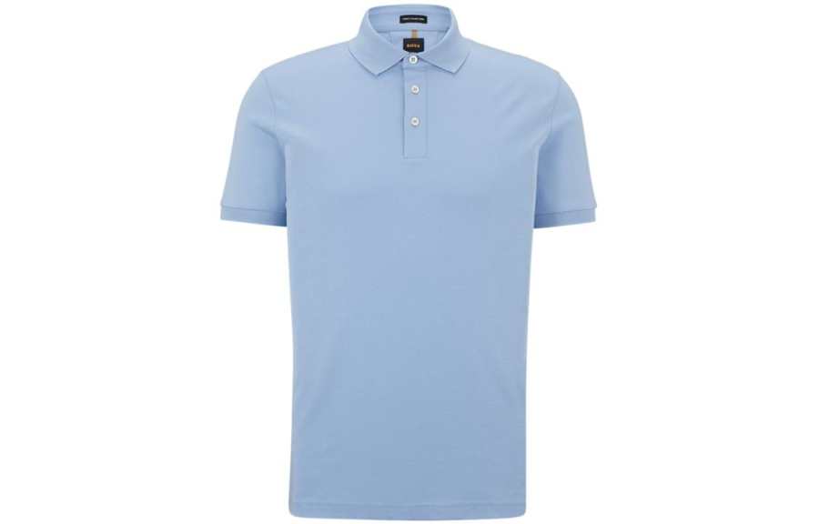 HUGO BOSS SS23 Polo Shirt Men's Light Blue