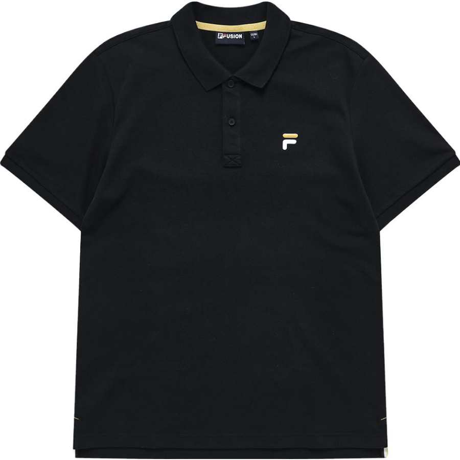 FILA FUSION SORONA Polo Shirt Men's Pitch Black