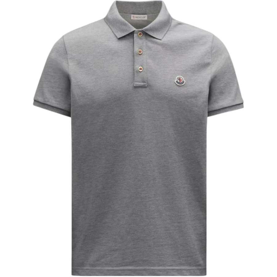 Moncler Moncler Logo patch Cotton Polo Shirt