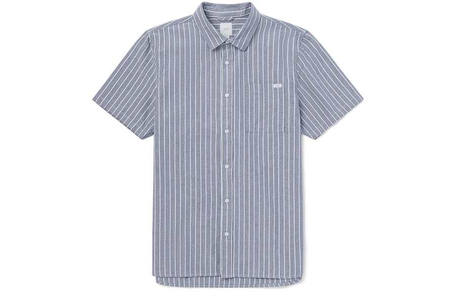 Vans Vans Shirts Men's Dark Blue Lapel Moderate Other