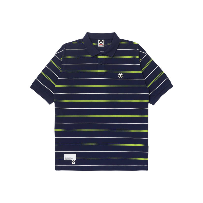 Aape Aape Logo-patch Cotton Polo Shirt