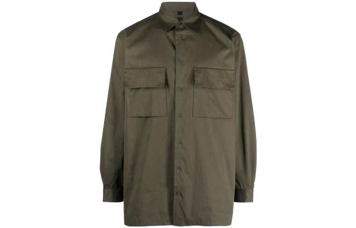 Nike Nike Shirts Men's Green Pointed Collar Moderate Other