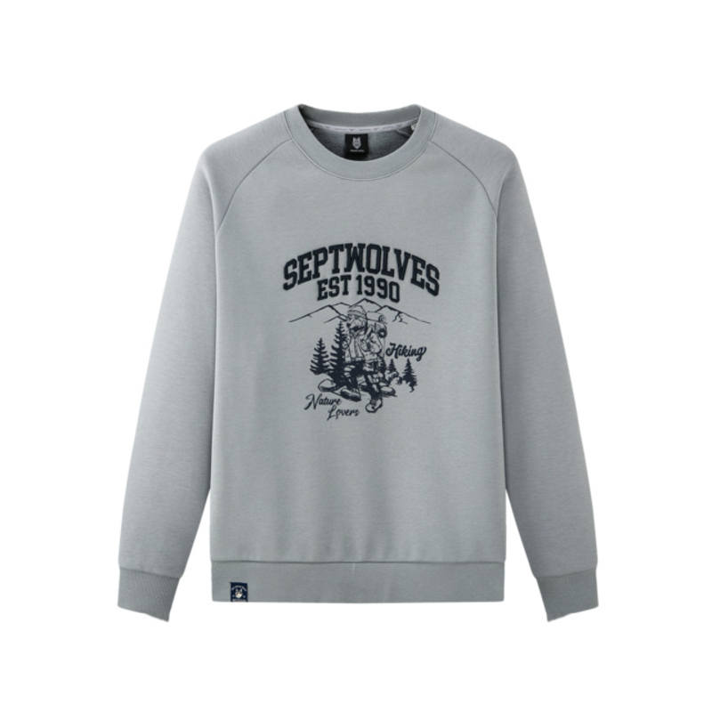 SEPTWOLVES SEPTWOLVES Sweatshirts Men's Crew Neck Thickened Regular