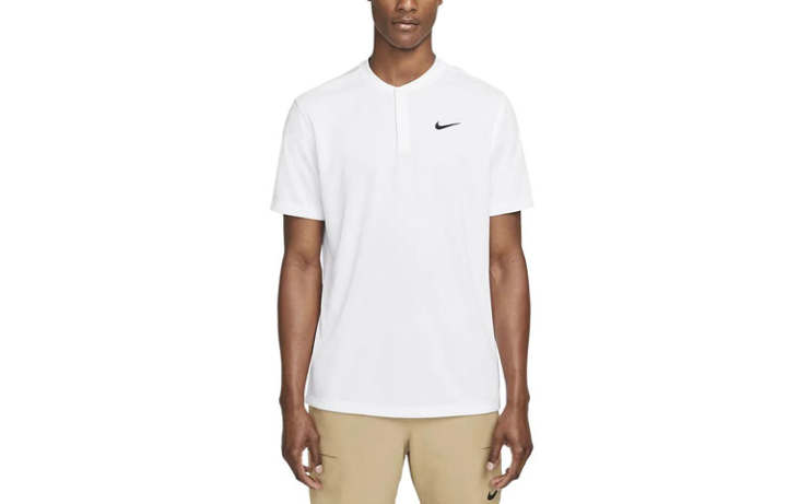 Nike Nike Polo Shirts Men's White Polo Collar Moderate Straight Fit
