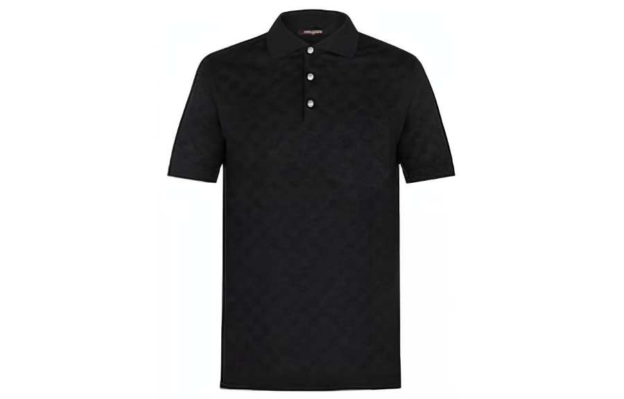 LOUIS VUITTON SS23 Polo Shirt Men's Black