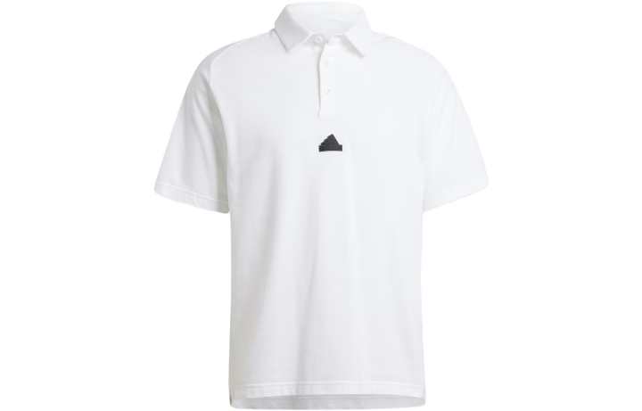 Adidas Adidas Z.N.E Polo Shirts Men's White Polo Collar Moderate Straight Fit