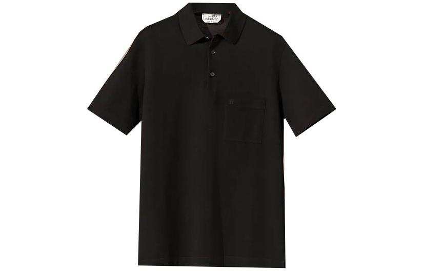 HERMES HERMES SS23 Polo Shirt Men's Black