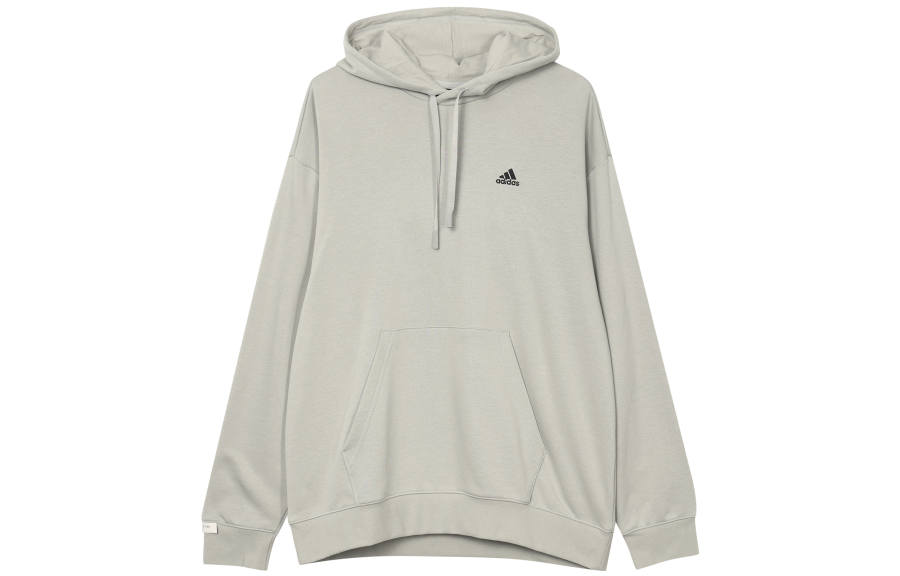Adidas Adidas SWEAT Logo Hoodie Sweatshirt Unisex Metallic Gray