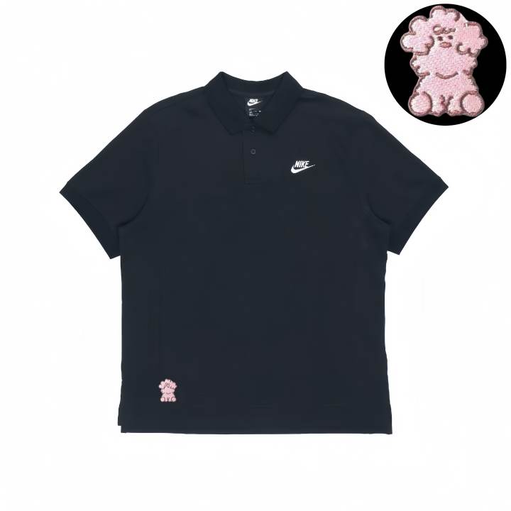 Nike Nike Polo Shirts Unisex Black Lapel Moderate Straight Fit