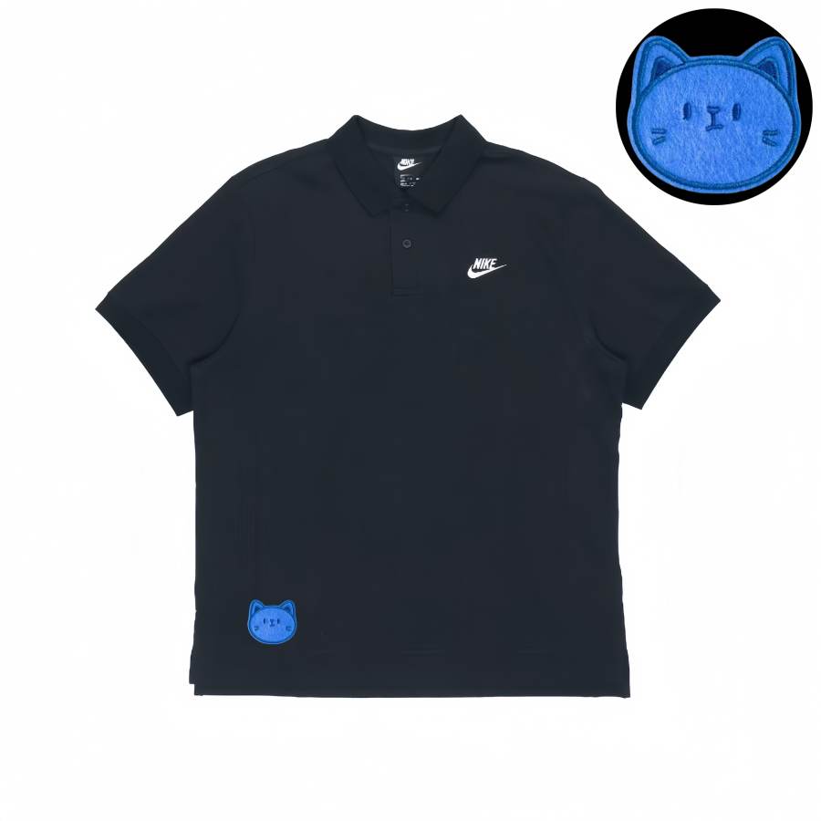 Nike Nike Polo Shirts Unisex Black Polo Collar Moderate Straight Fit