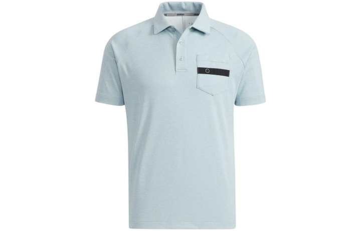 Adidas Adidas Polo Shirts Men's Light Blue Polo Collar Moderate Straight Fit