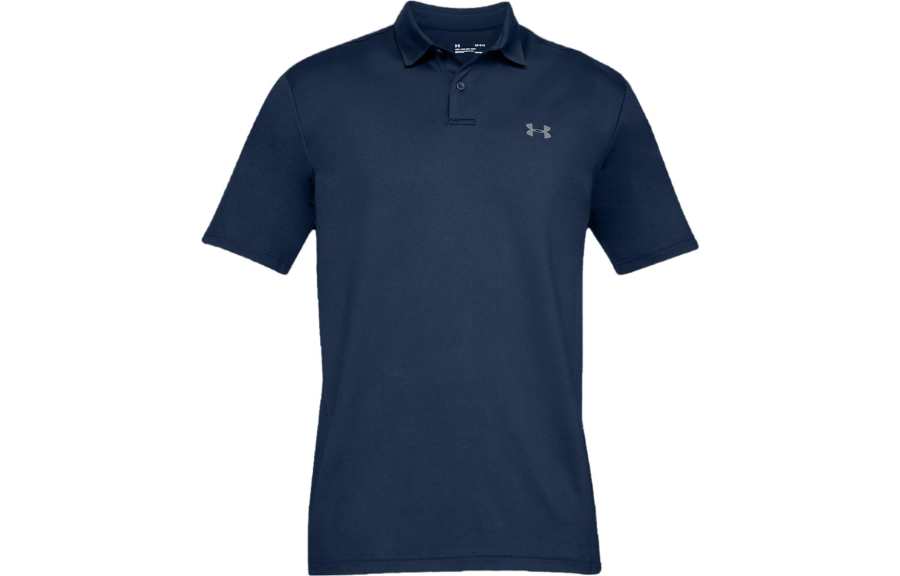 Under Armour Polo Shirts Men's Collegiate Blue Polo Collar Moderate Straight Fit