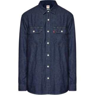Levis Shirts Men's Dark Blue Pointed Collar Moderate Other