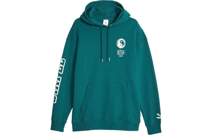 PUMA X STAPLE Sweatshirts Men's Christmas Green Hooded Moderate Other