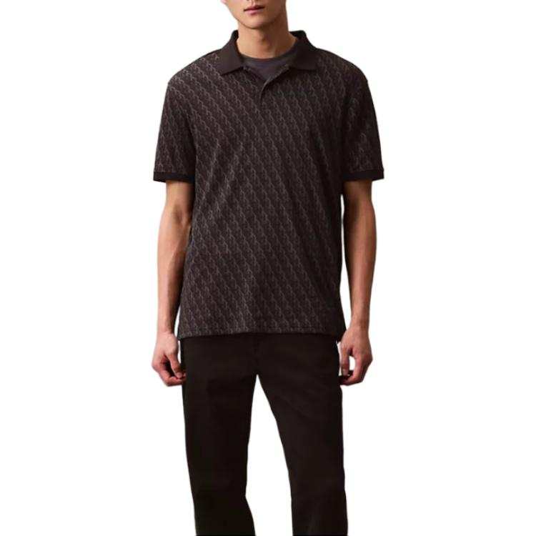 CALVIN KLEIN Polo Shirt Men's Black