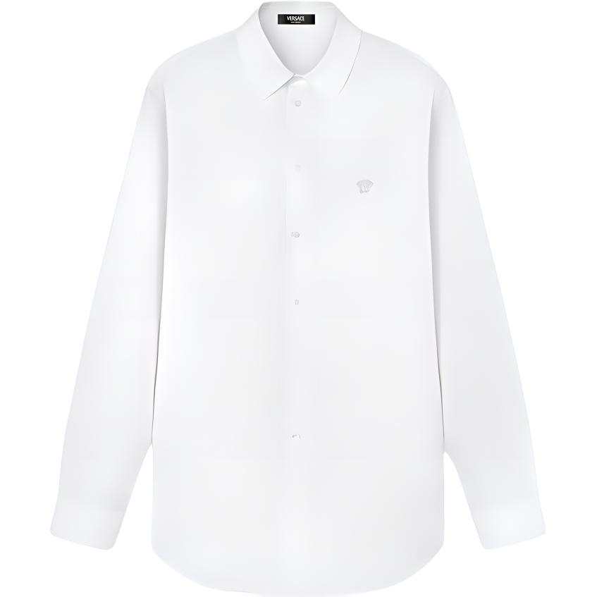 VERSACE Versace Medusa embroidered shirt