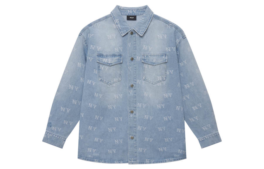 MLB MLB MONOGRAM SS25 Shirt Unisex Light Blue
