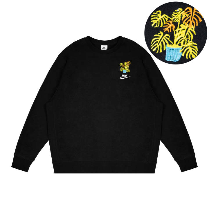 Nike Nike Sweatshirts Unisex Black Crew Neck Moderate Regular
