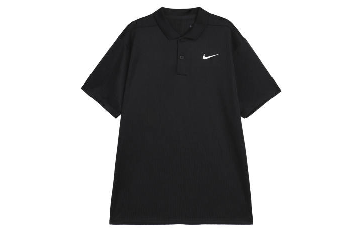Nike Nike Polo Shirts Men's Black Polo Collar Moderate Straight Fit