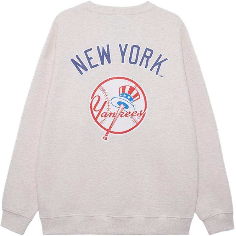 New Era FW24 American Sweatshirt Unisex Ivory White