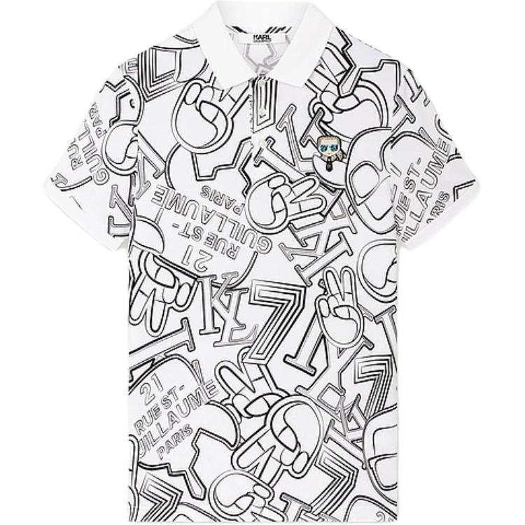 KARL LAGERFELD / Karl Lagerfeld Jeans Polo Shirt Men's Raw White