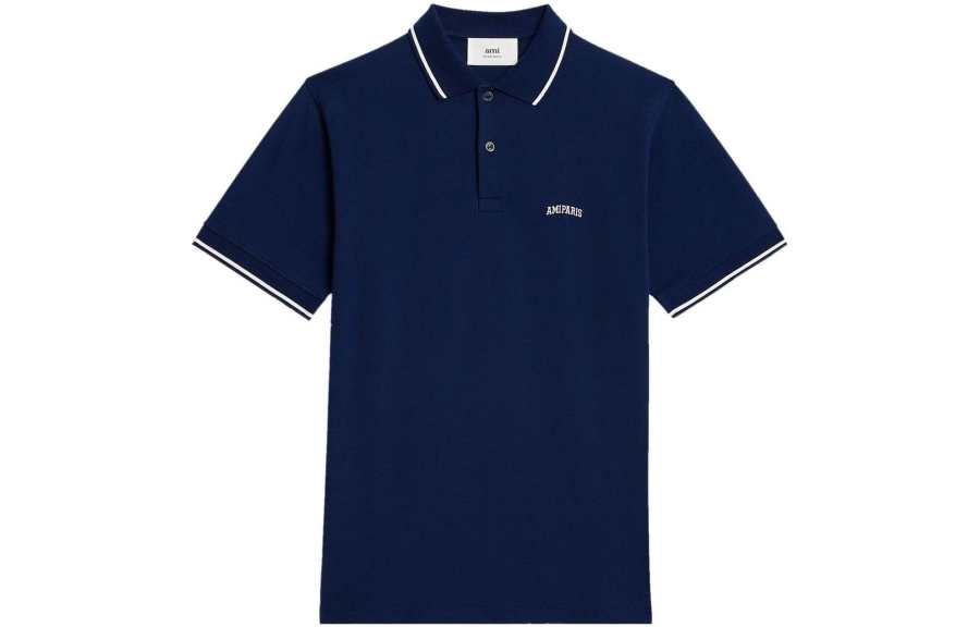 AMIPARIS AMI Paris Ami De Coeur Logo Embroidered Polo Shirt