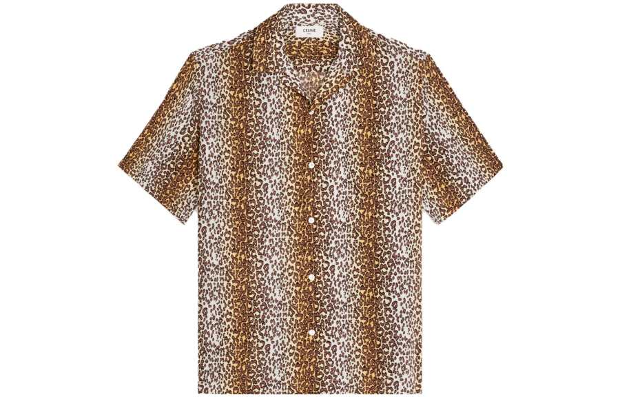 CELINE CELINE Leopard Printed Buttoned Shirt