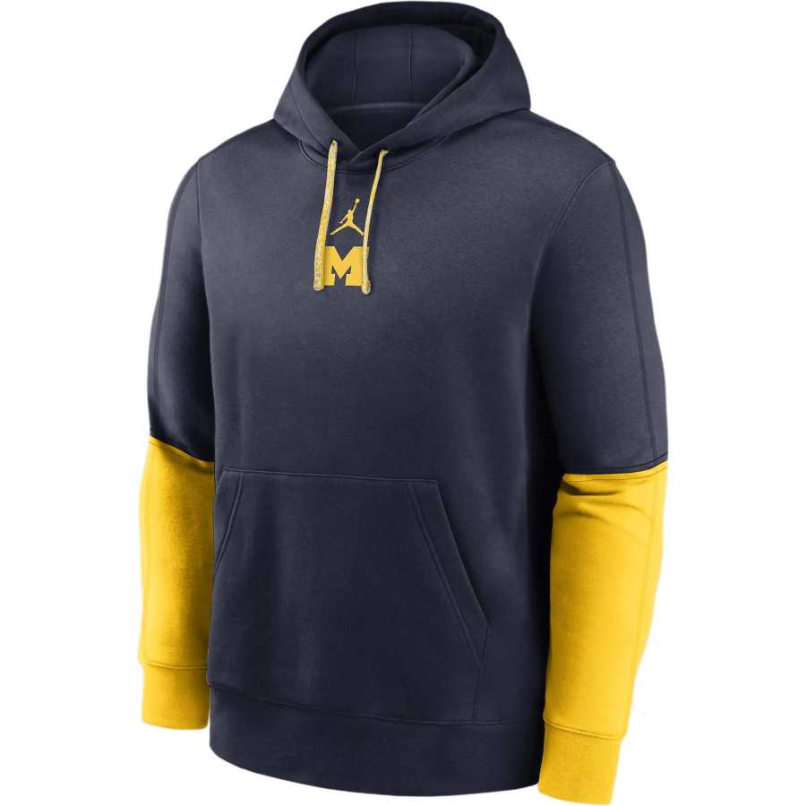 Jordan Jordan Michigan Wolverines Sideline Team Issue Club Men's Nike College Pullover Hoodie