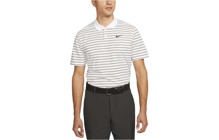 Nike Nike Polo Shirts Men's White Polo Collar Moderate Straight Fit