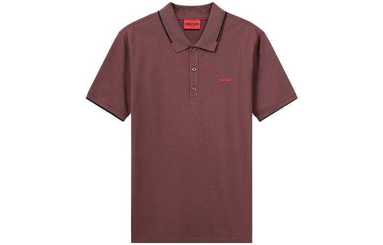 HUGO BOSS SS23 Polo Shirt Men's Dark Brick Red