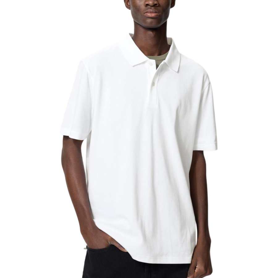 UNIQLO AIRism Polo Shirt Unisex White