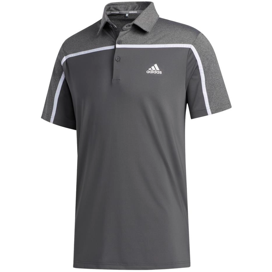 Adidas Adidas Ultimate365 Polo Shirt Men's Gray Five Color/Black Mixed Color