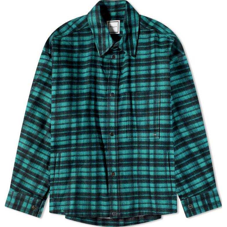 WOOYOUNGMI Shirts Men's Green Lapel Moderate Other