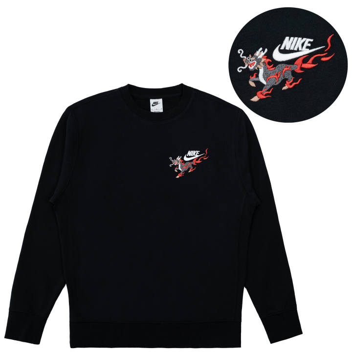 Nike Nike Sweatshirts Unisex Black Crew Neck Moderate Regular
