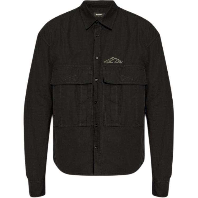 DSQUARED 2 Dsquared2 Icon Logo Printed Long Sleeved Shirt